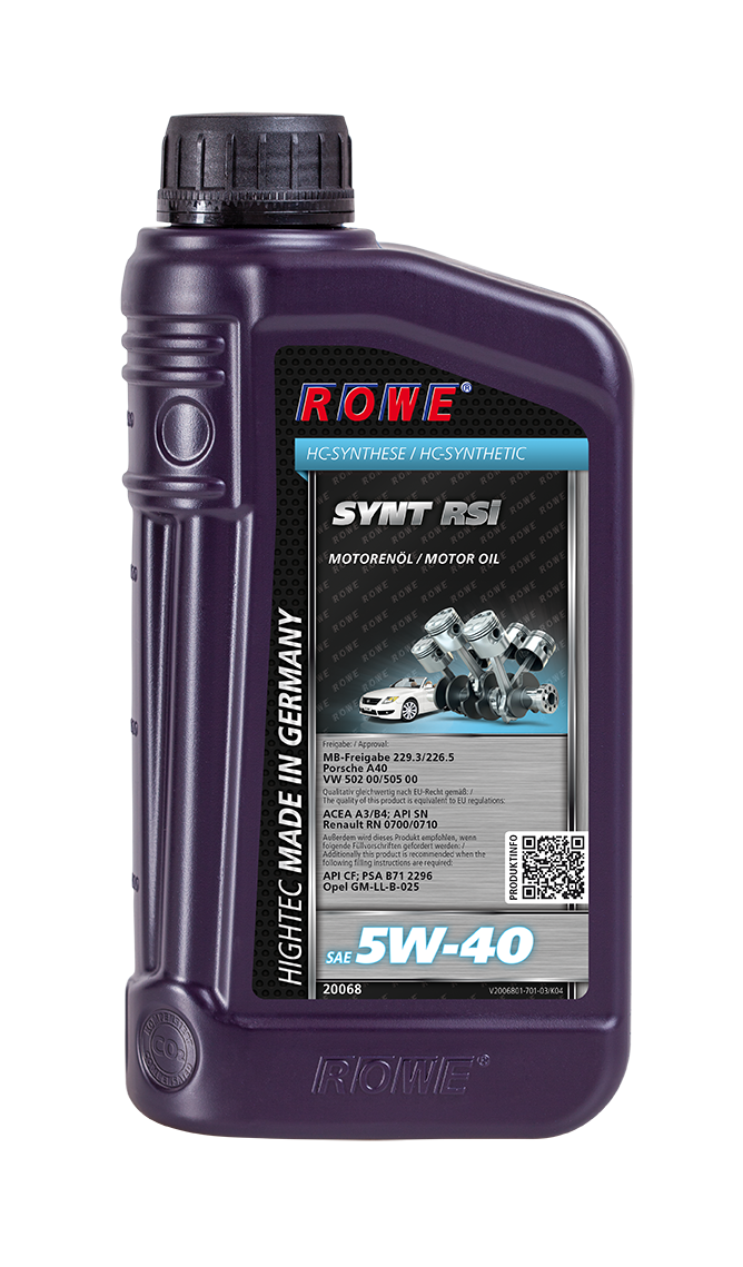 Rowe HIGHTEC SYNT RSi SAE 5W-40 5L DieHalle3.0